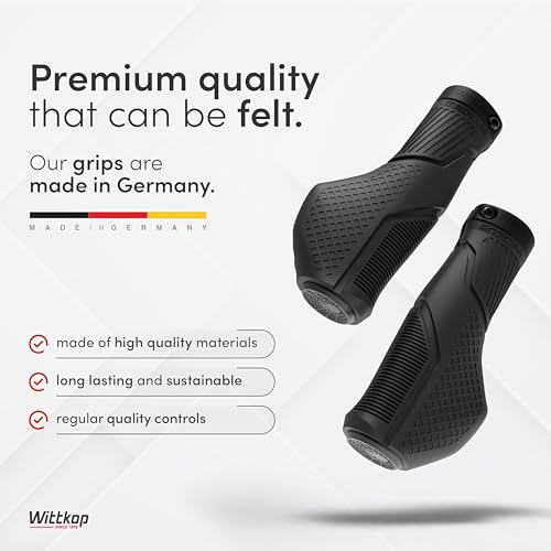 Wittkop Bike Grips with Innovative 3-Zone Design Made in Germany I Ergonomic Design with Non-Slip, Comfort, and EFC Zones for Optimized Grip & Comfort I Bike Grips Handlebar - Image 5