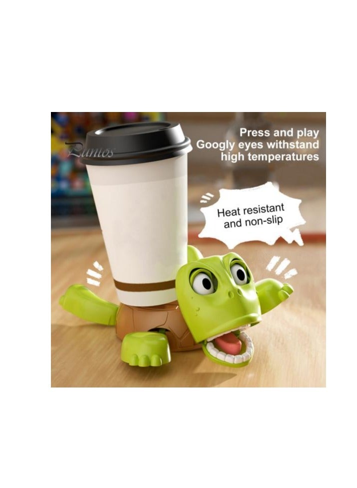 Interactive Turtle Coaster, eye-catching table accessory that moves when a cup is placed on it. - Image 3