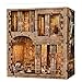 fifijoy Book Nook Kit DIY Miniature House Dollhouse Kit for Adults and Teens 3D Wooden Puzzle Booknook Build Bookshelf Decor with LED Light Gifts for Family and Friends Egyptian Pharaohs Tomb - Image 2