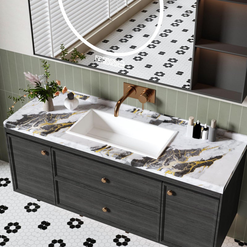 VaryFloral White Gold Gray Marble Contact Paper Peel and Stick Countertops Modern Removable Marble Wallpaper Vinyl Wrap for Table Desk Bathroom Waterproof Self Adhesive Counter Top Cover 11.8"x118" - Image 4