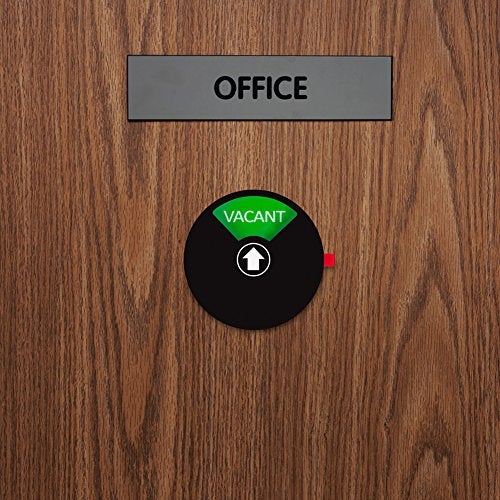 Kichwit Privacy Sign for Office, Home, Restroom, Conference, Tells Whether Rooms are Vacant or Occupied, 5 Inch, Black - Image 5
