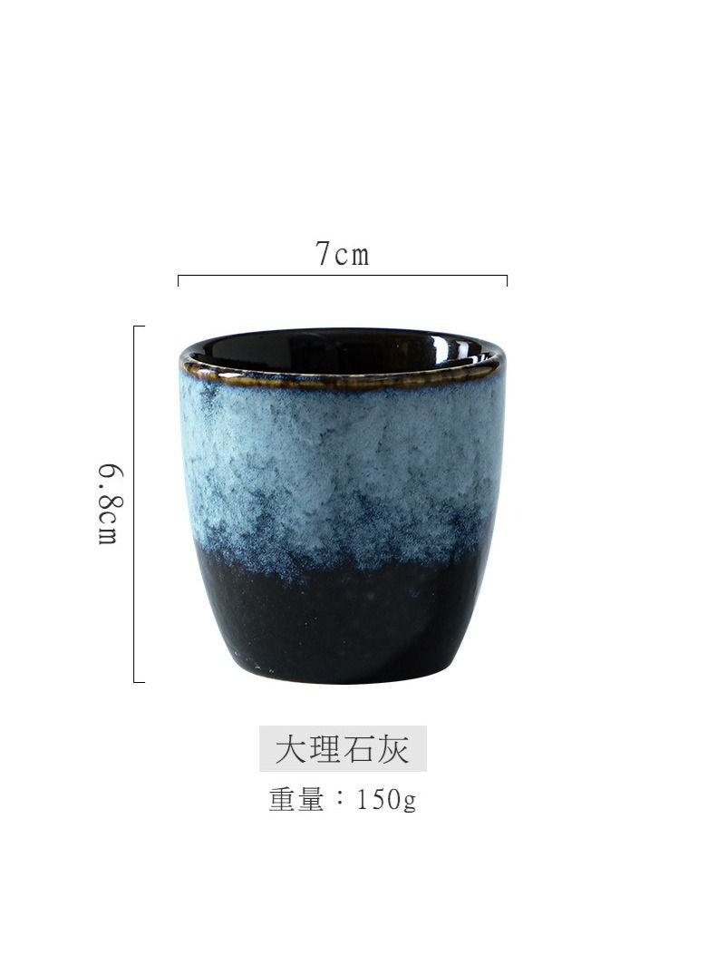 والالا مجموعة من 5 فناجين شاي من السيراميك فناجين قهوة اسبريسو طقم فناجين شاي بورسلين صيني Kung Fu Bowl Drinkware Box Package للهدايا 150 مللي - Image 4
