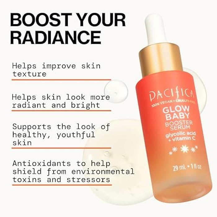 Pacifica Beauty | Glow Baby Vitamin C Trial + Value Kit | 3-Piece Skin Care Gift Set | Travel Friendly | Brightening Face Serum, Face Wash/Cleanser, Under Eye Patches | Glycolic Acid, AHA | Vegan - Image 5