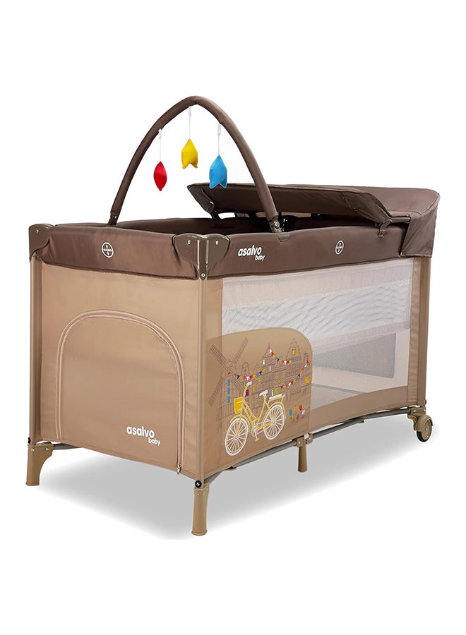 asalvo Baby Amsterdam Complet Travel Cot - Image 1