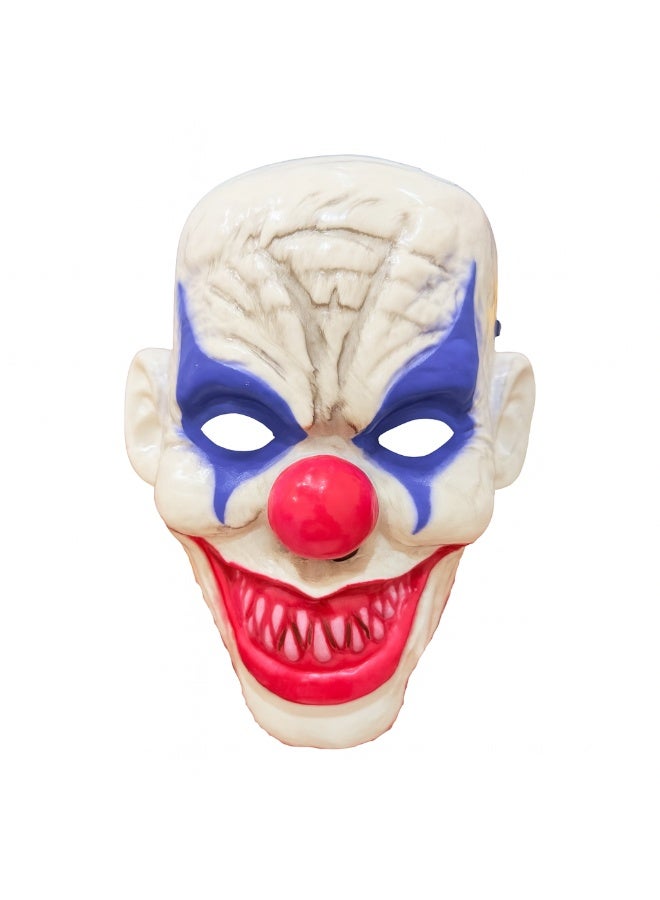 Scary Clown Halloween Mask – Creepy Face Cover with Evil Grin and Black Detailing, Assorted Colors - Image 2