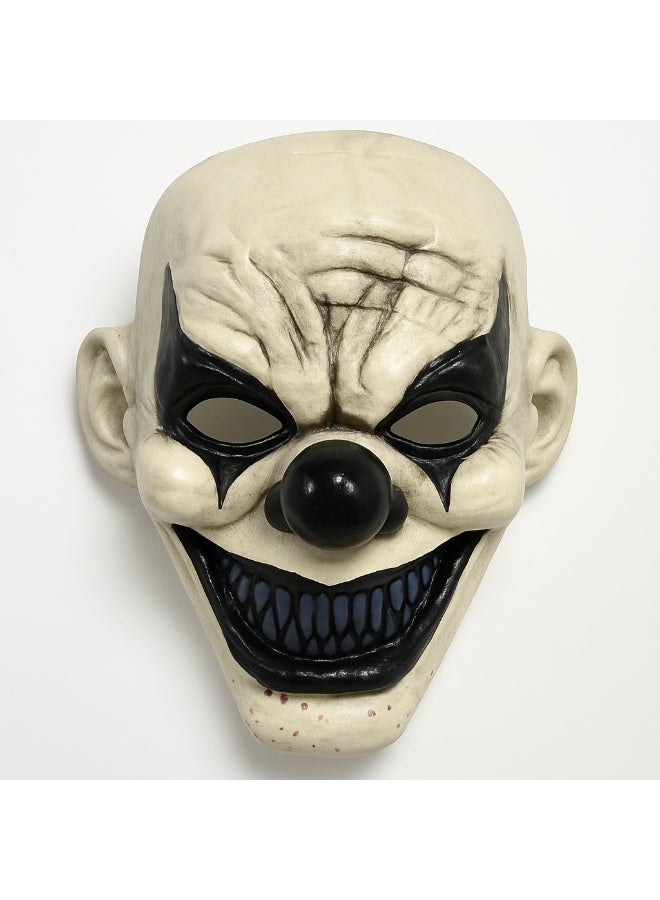 Scary Clown Halloween Mask – Creepy Face Cover with Evil Grin and Black Detailing, Assorted Colors - Image 1