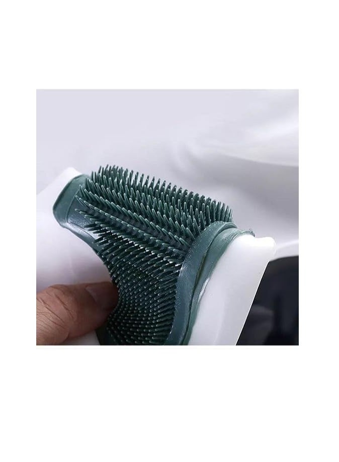 Silicone kitchen gloves with built-in dishwashing brush – a product that combines protection and effective cleaning in one  - Image 2