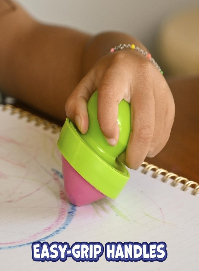 READY 2 LEARN Easy Grip Crayons | Non Toxic | Six Colors | 18m+ | Chunky, Palm-Grasp Toddler Crayons | Easy to Hold | Refills Available - Image 4