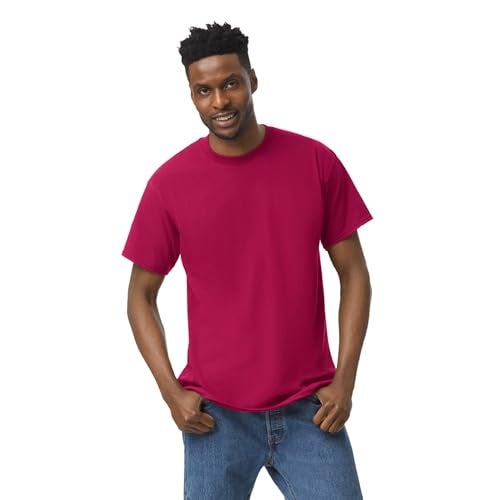 Gildan Men's Heavy Cotton T-Shirt, Style G5000, 2-Pack, Cardinal Red, X-Large - Image 2