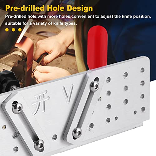 MSFULLSEA Knife Beveling Jig Belt Grinder Knife Jig for Knife Grinding 9.8in Long 85°~ 180°Adjustable Knife Sharpener (Type A) - Image 2
