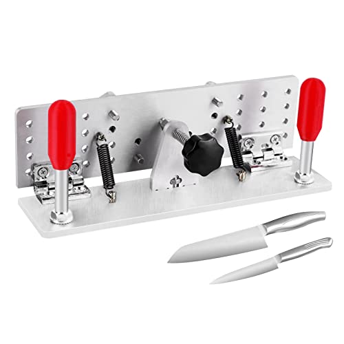 MSFULLSEA Knife Beveling Jig Belt Grinder Knife Jig for Knife Grinding 9.8in Long 85°~ 180°Adjustable Knife Sharpener (Type A) - Image 1