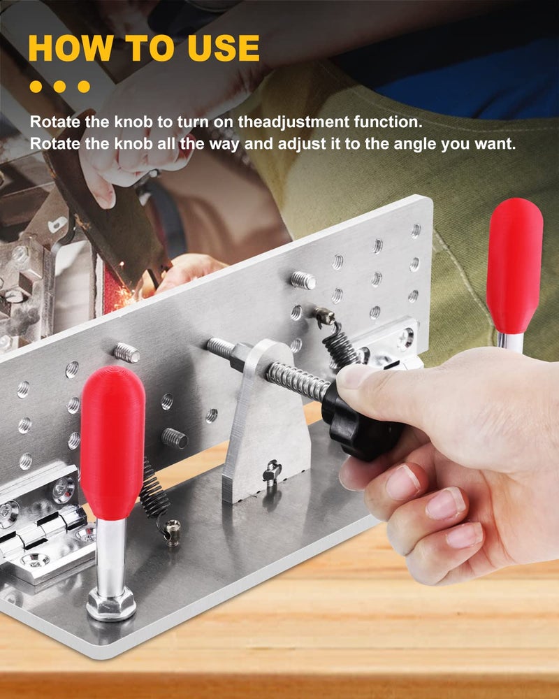 MSFULLSEA Knife Beveling Jig Belt Grinder Knife Jig for Knife Grinding 9.8in Long 85°~ 180°Adjustable Knife Sharpener (Type A) - Image 3