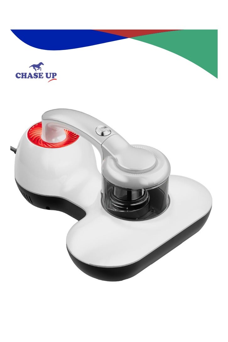 تشيس اب مكنسة كهربائية للمراتب، مكنسة كهربائية للأسرة بالأشعة فوق البنفسجية بقوة 12 كيلو باسكال، مكنسة يدوية مطورة لتنظيف السرير والوسائد والأرائك القماشية والسجاد والأسطح القماشية الأخرى بفعالية - Image 1