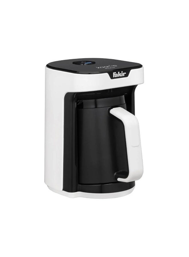 Fakir Kaave Mono Turkish Coffee Machine, 4 Cups, 535W, Automatic Brewing, Luminasense Anti-Overflow Technology, White/Black