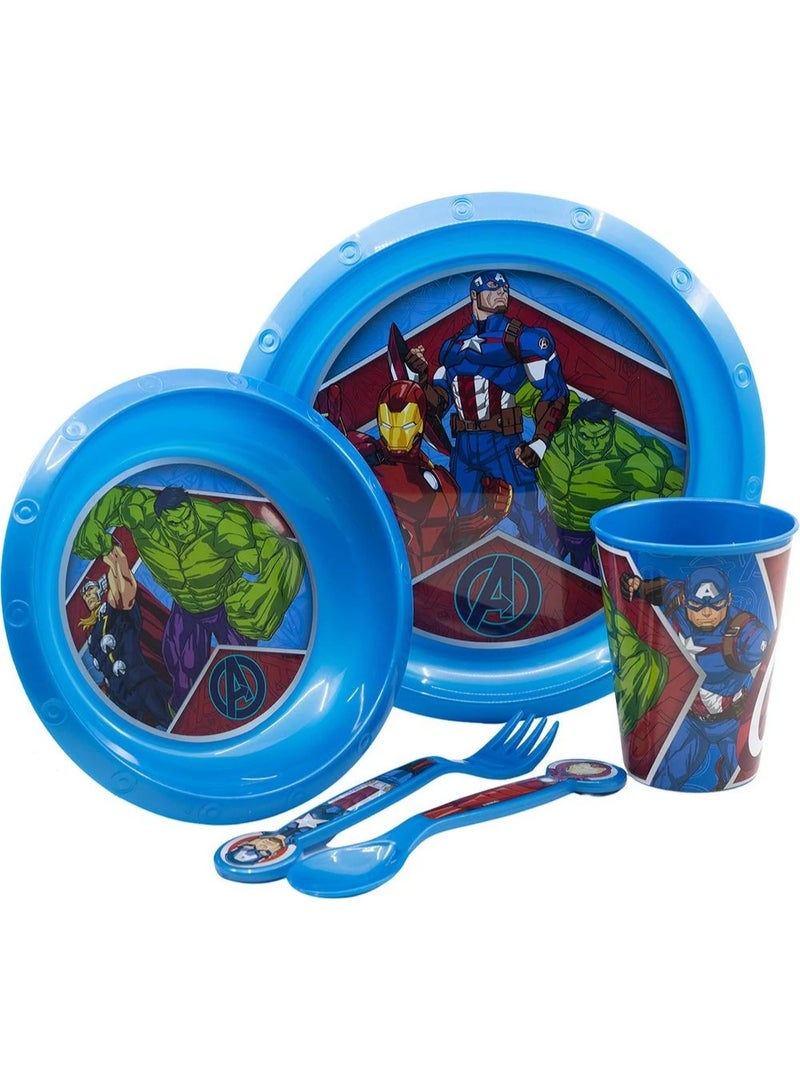 STOR Avengers 5 Piece Plastic Children'S Food Set - Image 5