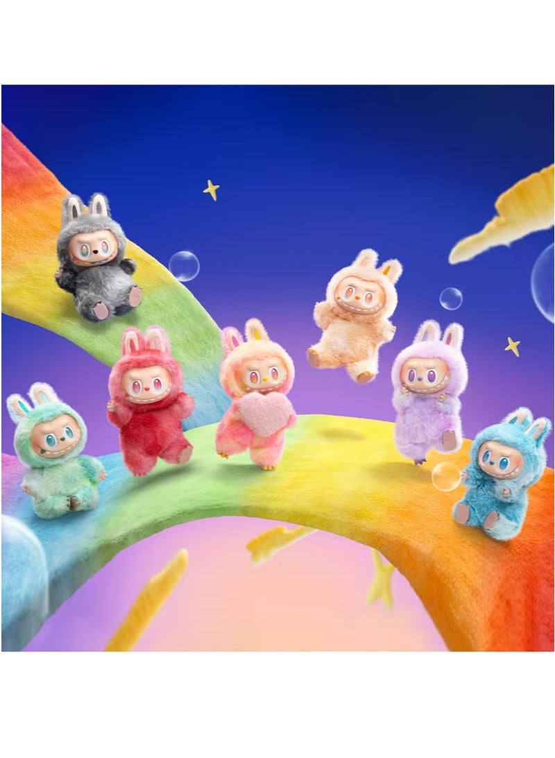Pop Mart x Momiji Labubu Monster Delicious Macaron Series-6.7-inch vinyl face plush blind box doll, equipped with a hanging ring, suitable for various bag hangings, desktop ornaments and birthday gifts, bagged without box  - Image 1