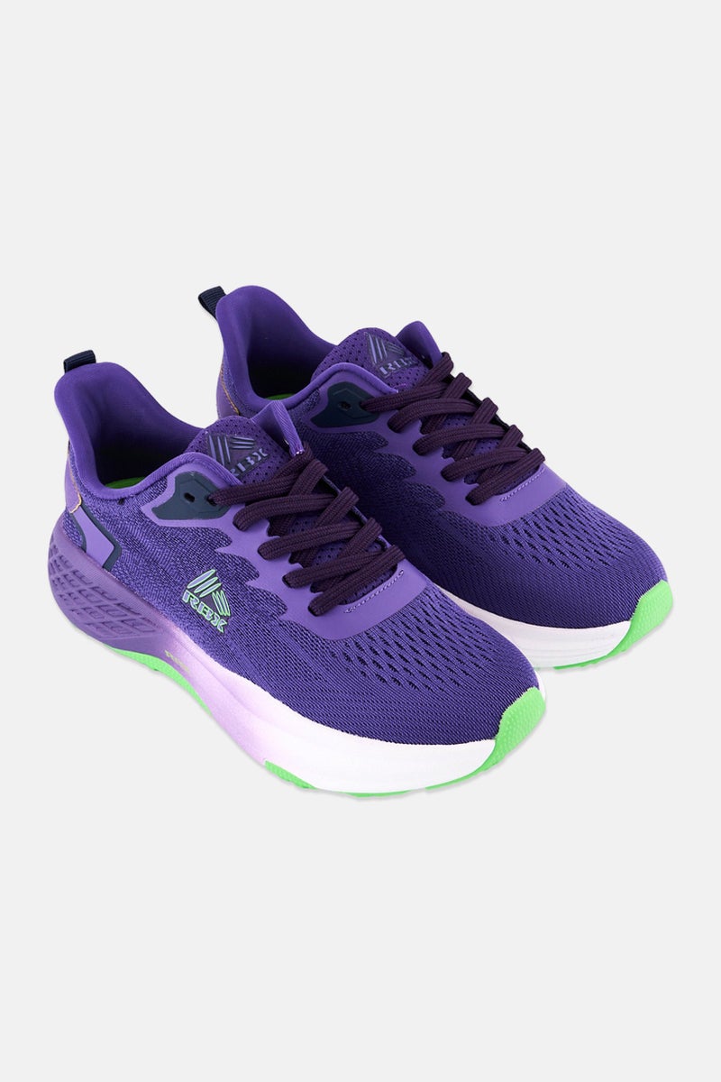RBX Women Lace Up Outdoor Shoes, Purple  - Image 2