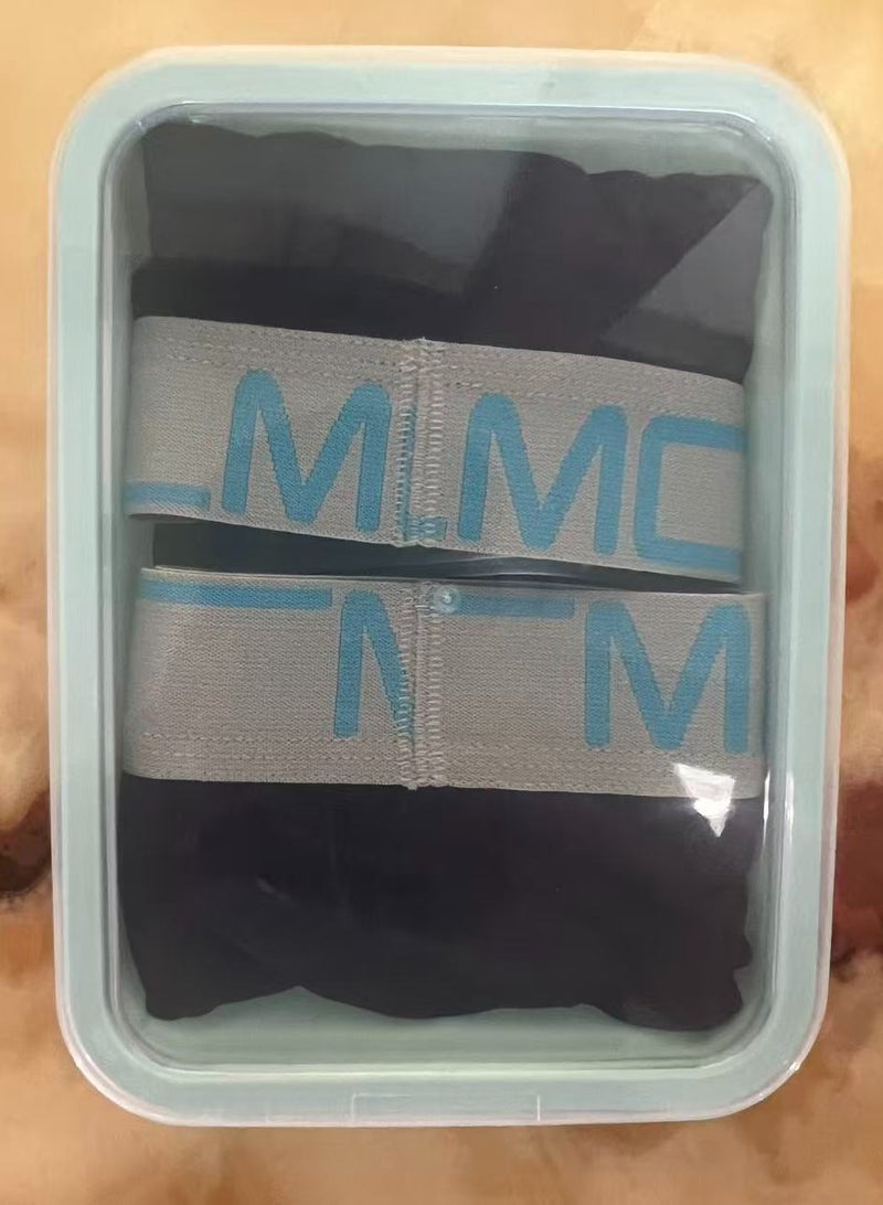 كيتي مان ملابس داخلية رياضية للرجال من Miiow Boxed، عبوة من قطعتين، أزرق داكن - Image 2