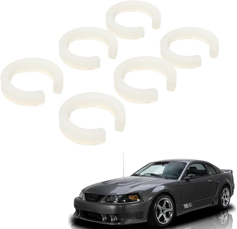 فورد موستانج 1979 2004 مساعدات توجيه رف الترس مسافات مطاط عاجي 6 قطع - Image 3