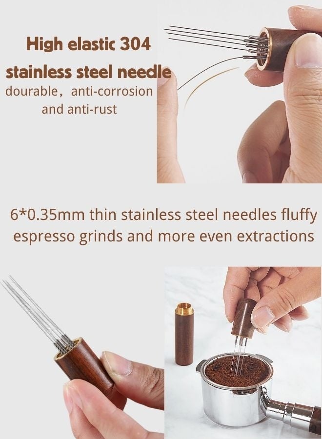 ZAFRA Espresso WDT Tool & Coffee Bean Weighing Tray, Professional Coffee Stirrer Needle and Dosing Dish Kit - Image 4