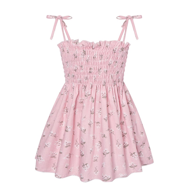 Fashion Toddler Sundress Pink Snow Lotus 