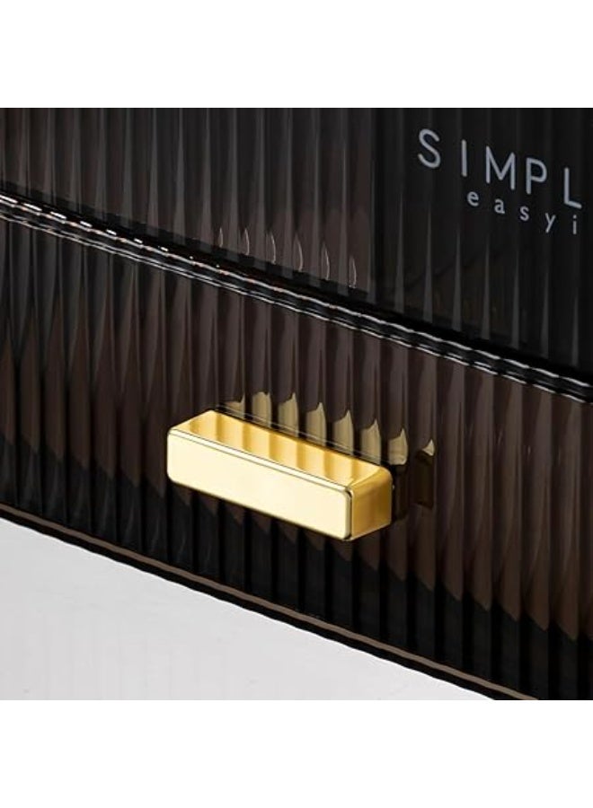 فينيكس ادراج تخزين منظم مكياج من الاكريليك، مستحضرات التجميل والعناية بالبشرة قابل للتكديس، لمستحضرات مكتب الزينة، خزانة الملابس، غرفة النوم، الحمام (درج) - Image 5