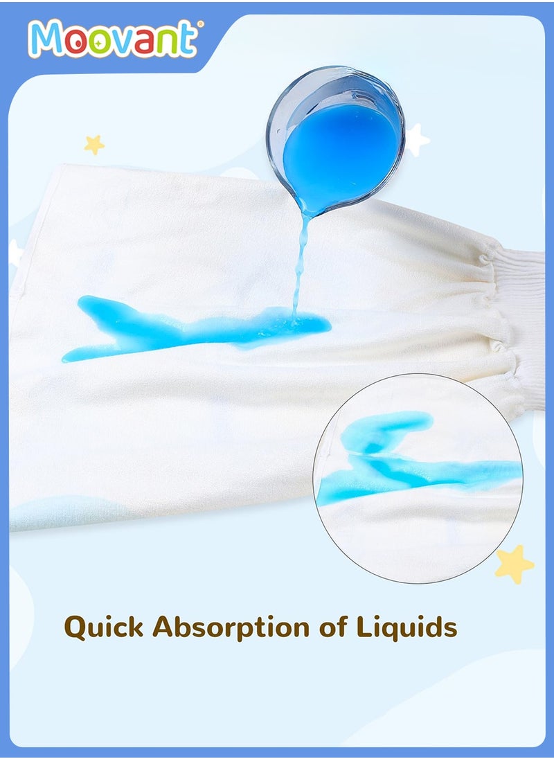 3PCS Toddler Baby Diaper Set, Baby Waterproof Diaper Skirt, Baby Nighttime Pure Cotton Breathable Leakproof Skirt, Washable and Reusable Bedwetting Training Pants, Suitable for 0-4 Years Old Children