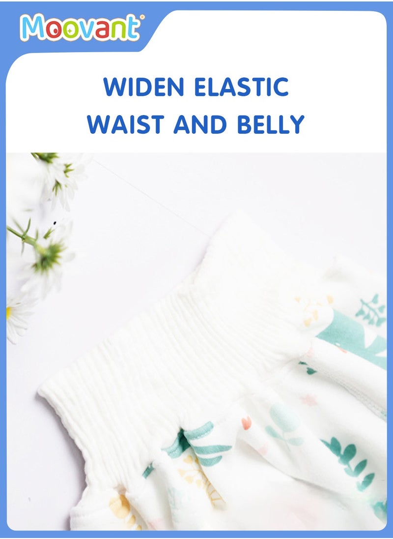 3PCS Toddler Baby Diaper Set, Baby Waterproof Diaper Skirt, Baby Nighttime Pure Cotton Breathable Leakproof Skirt, Washable and Reusable Bedwetting Training Pants, Suitable for 0-4 Years Old Children