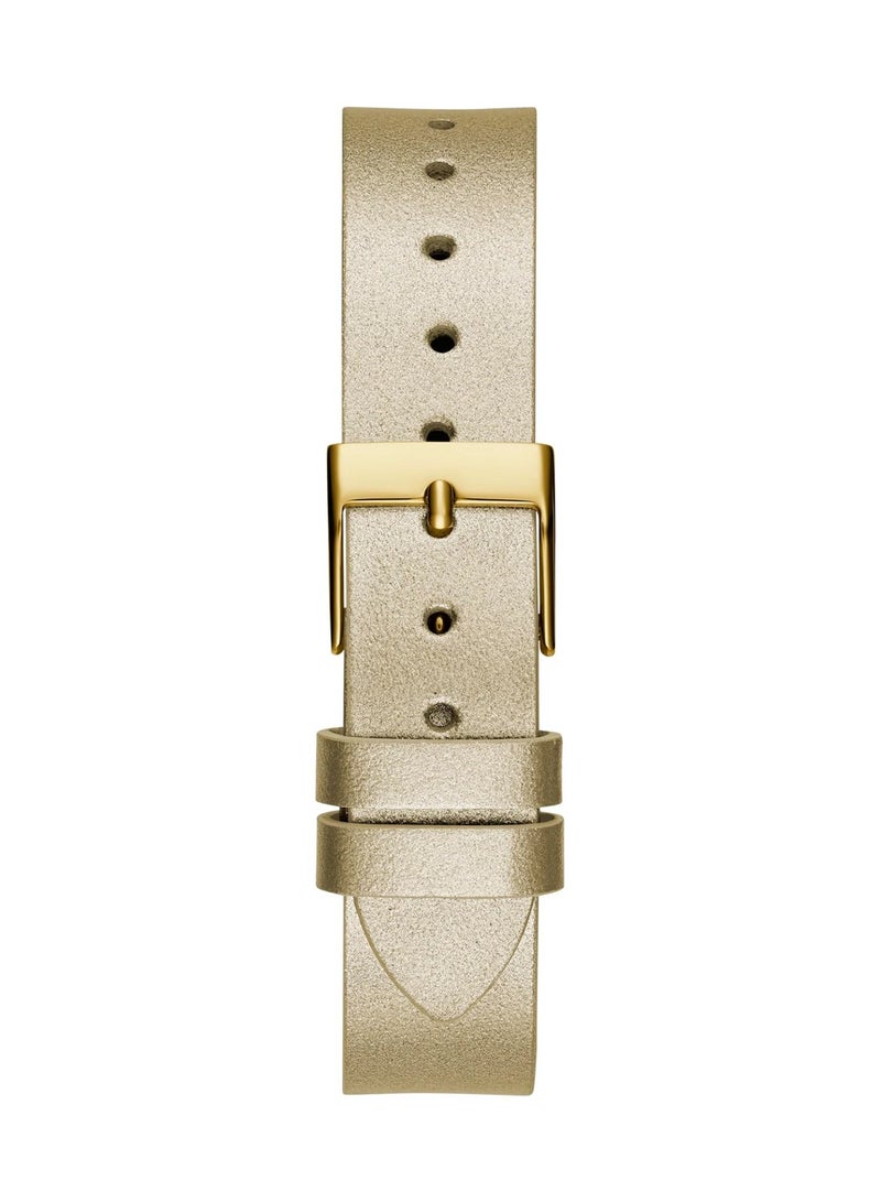 GUESS Women's Analog Quartz Gold Leather Strap Watch GW0535L4 - 38mm - Image 5