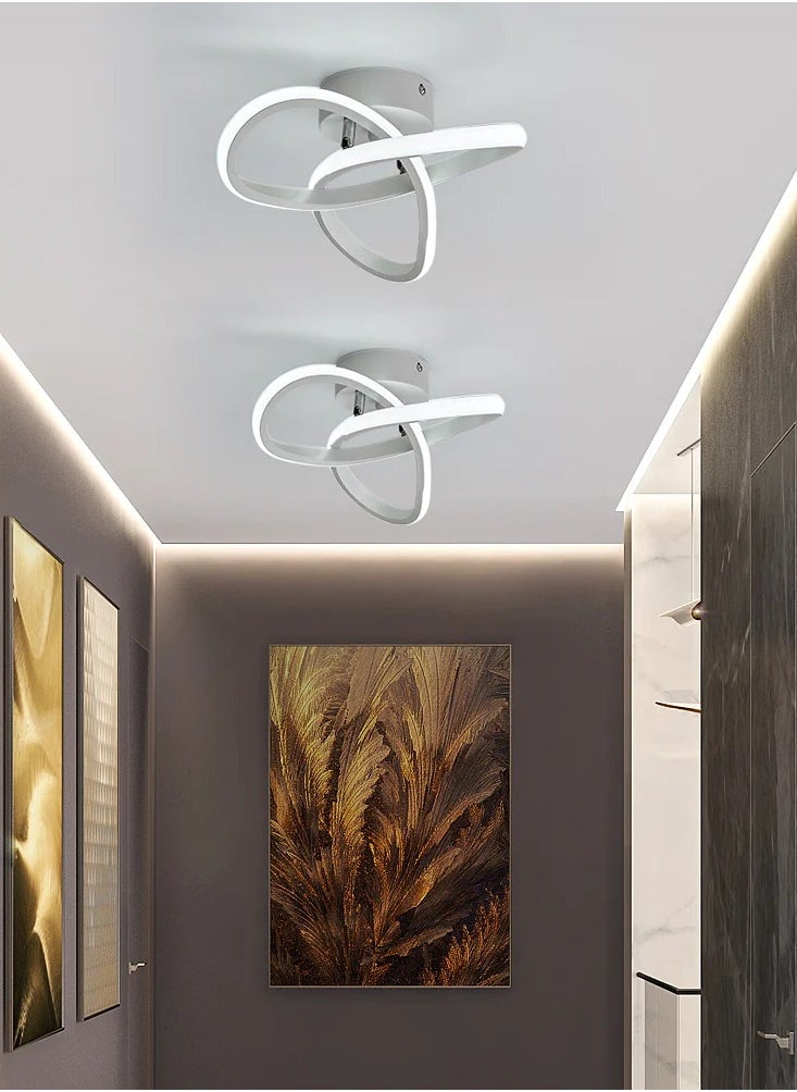 Goeco Modern LED Ceiling Light Clover Shape White 220V Colour Temperature 6500K  - Image 4