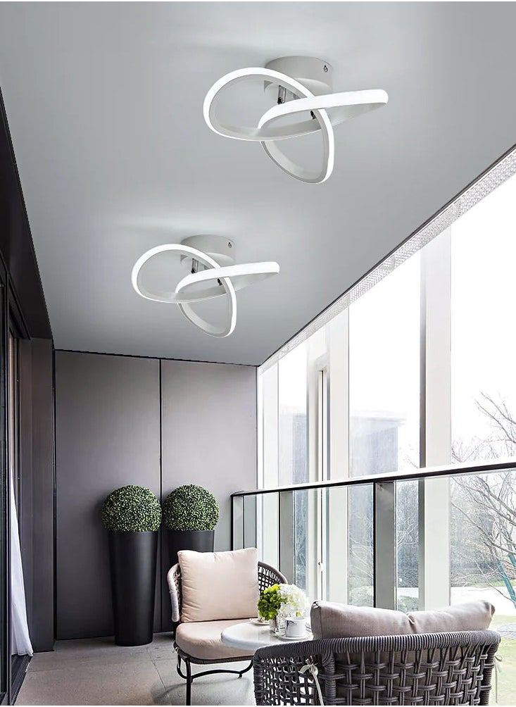Goeco Modern LED Ceiling Light Clover Shape White 220V Colour Temperature 6500K  - Image 5