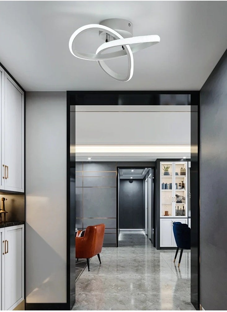 Goeco Modern LED Ceiling Light Clover Shape White 220V Colour Temperature 6500K  - Image 3