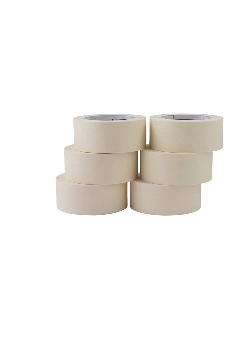 ROBUSTLINE Robustline Adhesive Masking Tape General Purpose Painter's Tape Bulk for Painting, Labeling, Packing, Craft, Art, Home, Office, School Etc. (1.5 INCH, 2)  - Image 1