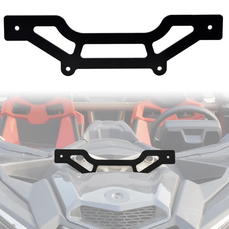 حامل شريط إضاءة LED لبرج الصدمة SAUTVS لمركبة CanAm Maverick X3 X RS Turbo R 2017-2025 مجموعة تركيب شريط الإضاءة الأمامي 10-14 بوصة ملحقات