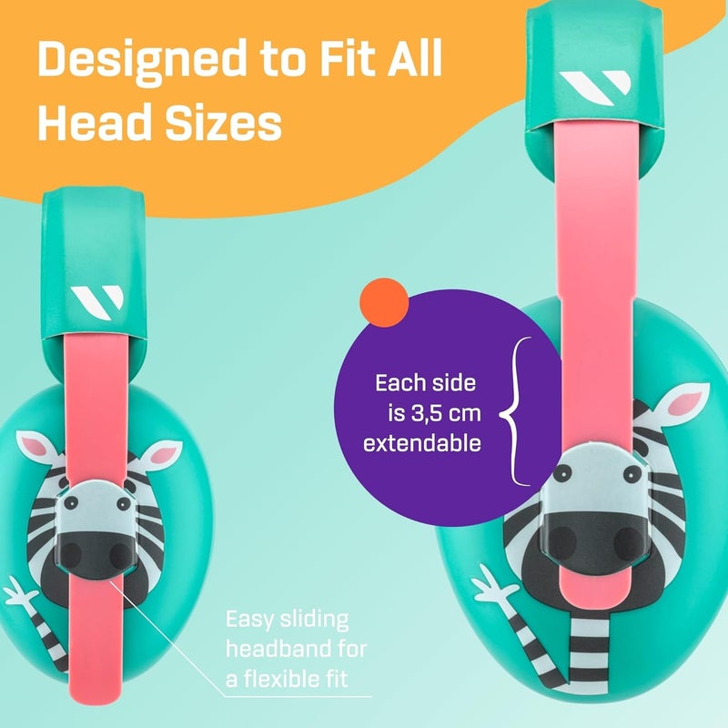 Vanderfields Baby Ear Protection Toddler - Baby Ear Muffs Noise Protection Infant - 21dB NRR - Age 3 Months / 2 Years - Image 5