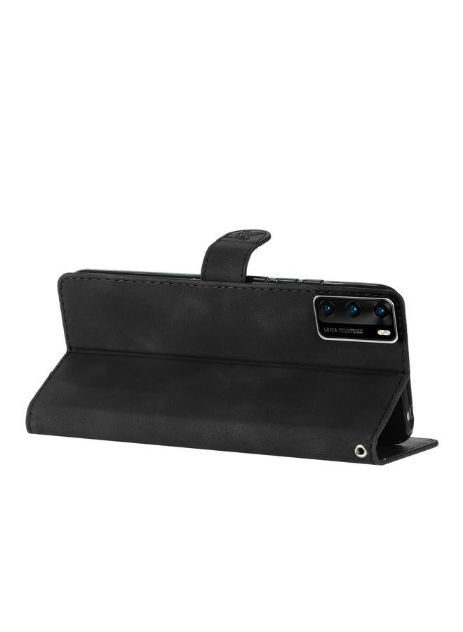 Zaboon Case For Huawei P40 Flower Butterfly Embossing Pattern Leather Phone Case - Image 5