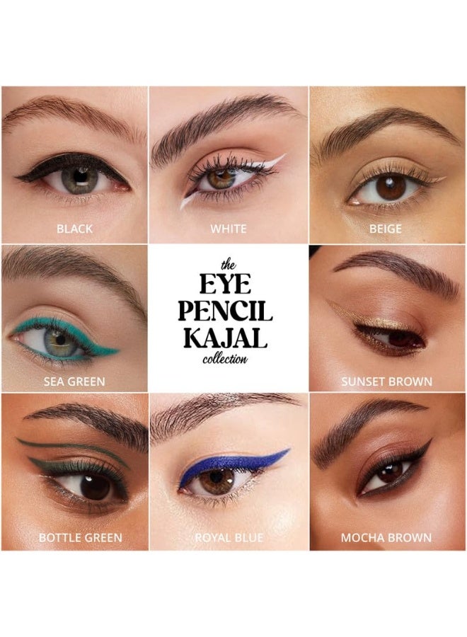 Shopaarel Intense Eye Kajal Pencil Waterproof Smudge Proof Long Lasting (Sea Green) - Image 3