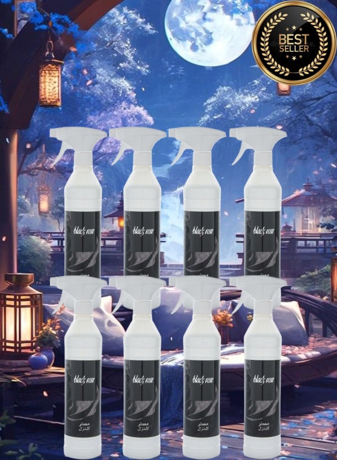 Banafa 8 Pieces Black Rose House Freshener - Image 1