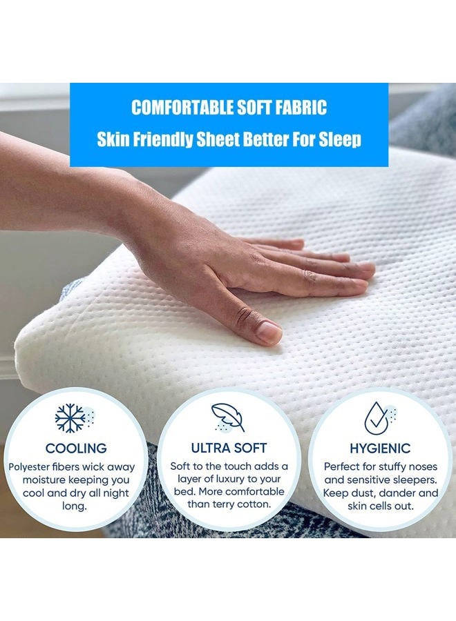 Mecc ecoh Baby Bassinet Mattress, 100% Breathable Cover, Water-Resistant Lining Rectangle 35x20x2 Fit for Dream On Me Skylar/AirClub/ANGELBLISS/Bold/Ezebaby/HARPPA/Larex/Li'l Pengyu/Make - Image 5