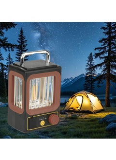 VIAXANA VIAXANA Camping Lanterns Solar Rechargeable Portable Electric LED Camping Lights Outdoor Hanging Tent Light Vintage Tabletop Lantern Decor Stepless Dimming Waterproof for Camping Power Outages  - Image 1