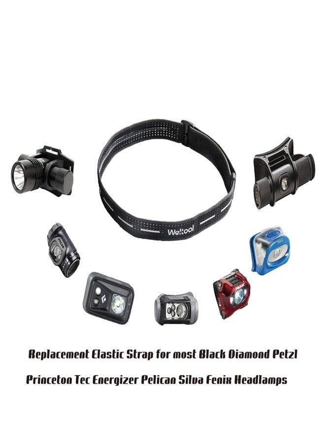 Weltool HB2 Headlamp Strap Replacement Elastic Headband for Most Black Diamond Petzl Energizer Pelican Fenix Headlamps - Image 5