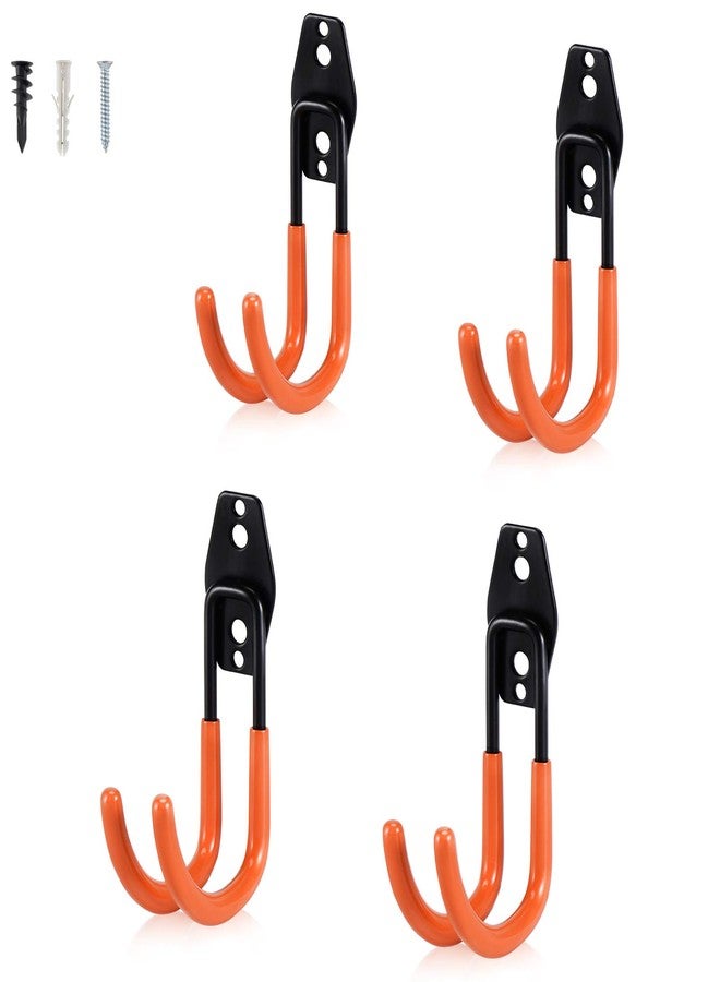 AOBEN Garage Hooks Heavy Duty, Steel Garage Storage Hooks, Utility Tool Hangers and Combinable Wall Mount for Organizing Ladders, Bikes, Hoses, and More Equipment (Large J, 4 Pack) - Image 1