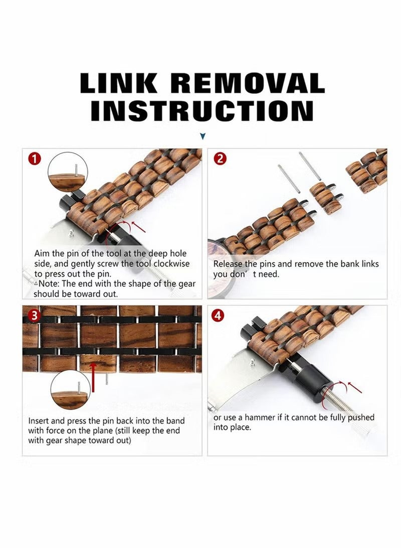 عام رجل ساعة خشبيّة 42mm مستديرة ضوء ساعة يد خشبيّة - Image 4