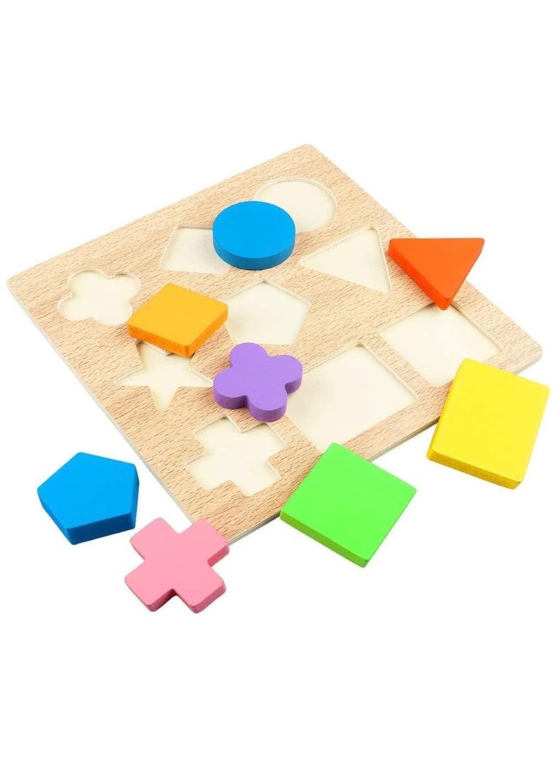 45 Piece Creative Craft Geometric Shape Sorter Educational Learning Toy For Kids 22.5x22.5x1.3cm - Image 4
