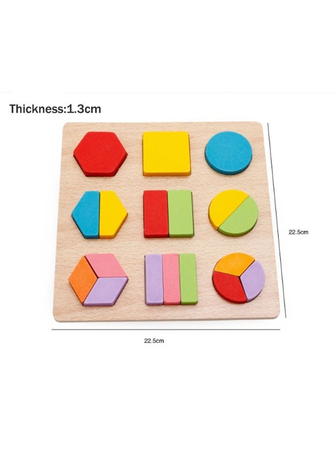 45 Piece Creative Craft Geometric Shape Sorter Educational Learning Toy For Kids 22.5x22.5x1.3cm - Image 2