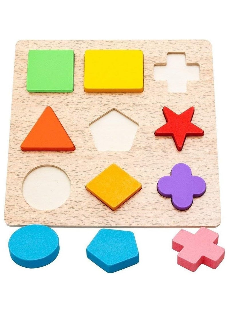 45 Piece Creative Craft Geometric Shape Sorter Educational Learning Toy For Kids 22.5x22.5x1.3cm - Image 5