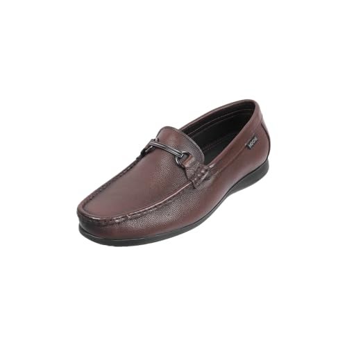Mochi Men Brown Faux Leather Casual Loafer Shoes UK/7 EU/41 (19-437) - Image 1