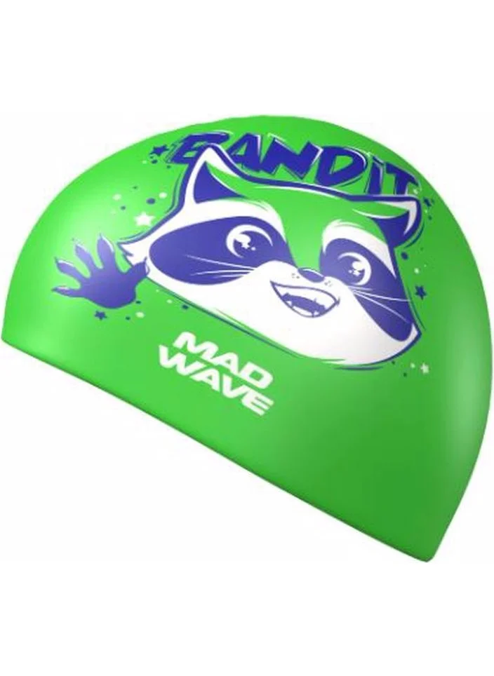 Mad Wave Bandit Cat Patterned Silicone Children's Bonnet 6-12 Years