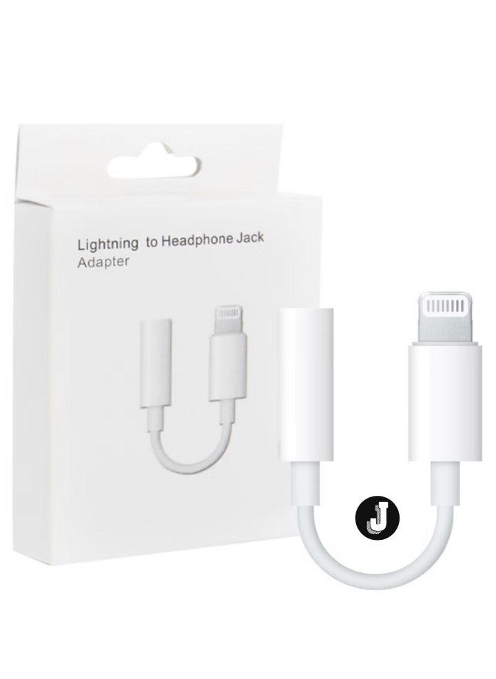 JAJEEK - "Lightning to 3.5mm AUX Jack Adapter Cable for iPhone – White, Headphone Converter" - Image 1