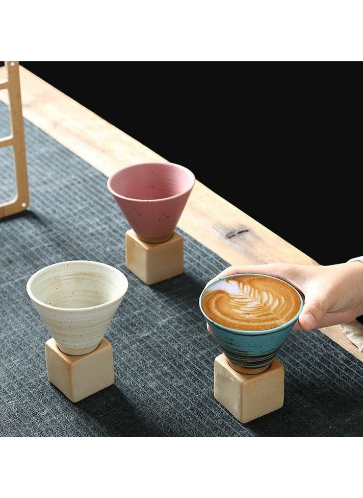 Generic - Coffee ceramic cup with holder white 150ml Coffee Cup Perfect For Cup or Mug Lovers - Image 1